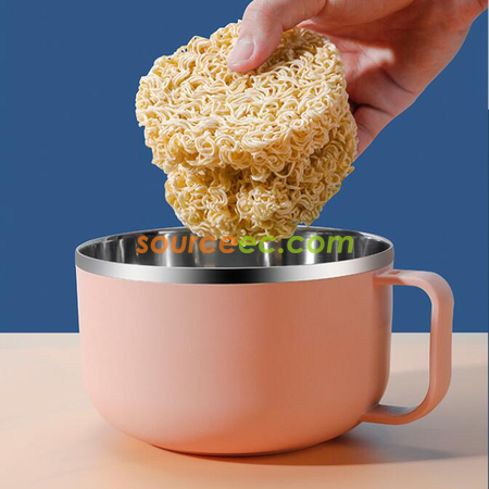 客製化不鏽鋼萌趣泡麵碗禮品