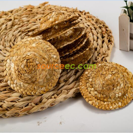 客製化裝飾手工編織草帽禮品