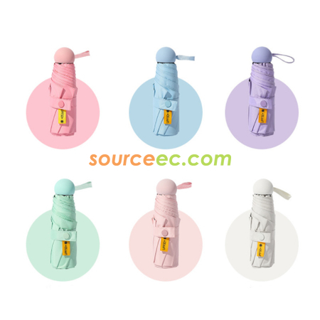 客製化五摺口袋防曬雨傘禮品