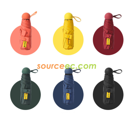 客製化五摺口袋防曬雨傘禮品