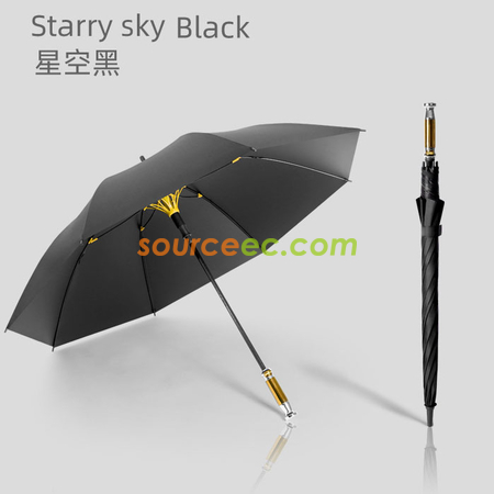 客製化黑膠防紫外線長柄直杆高爾夫傘禮品
