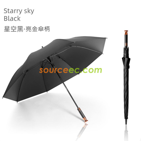 客製化黑膠防紫外線長柄直杆高爾夫傘禮品