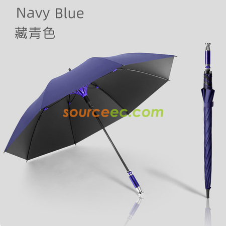 客製化黑膠防紫外線長柄直杆高爾夫傘禮品