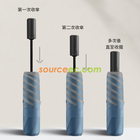 客製化圓角反光條摺疊雨傘禮品