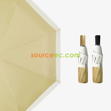 客製化三摺黑膠雙色拼接手動管廣告雨傘禮品