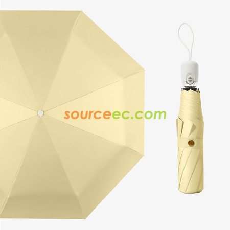 客製化純色三摺自動廣告雨傘禮品