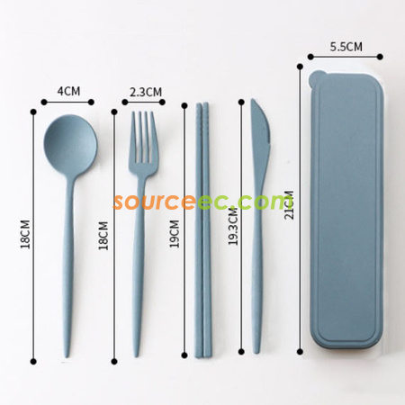 客製化麥稈餐具套裝禮品