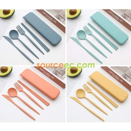 客製化麥稈餐具套裝禮品