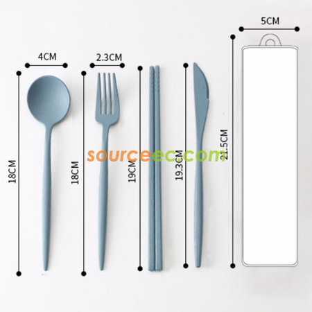客製化麥稈餐具套裝禮品