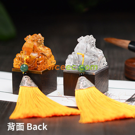 客製化龍鈕琉璃印章紙鎮紀念品禮品