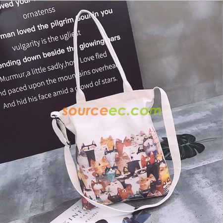 客製化帆布手提斜挎包禮品