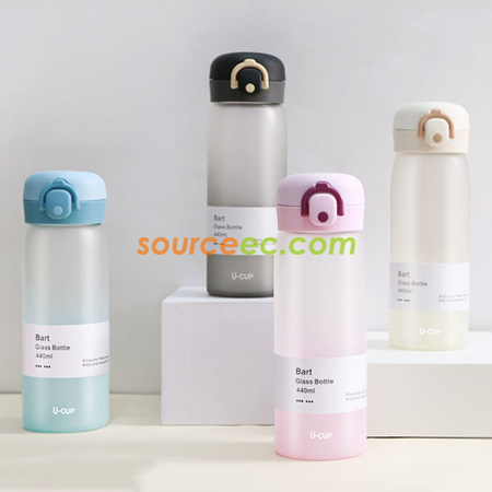 客製化漸變磨砂玻璃杯禮品