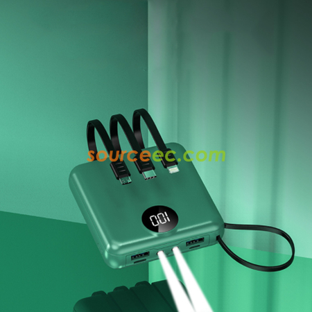 客製化帶線行動電源禮品