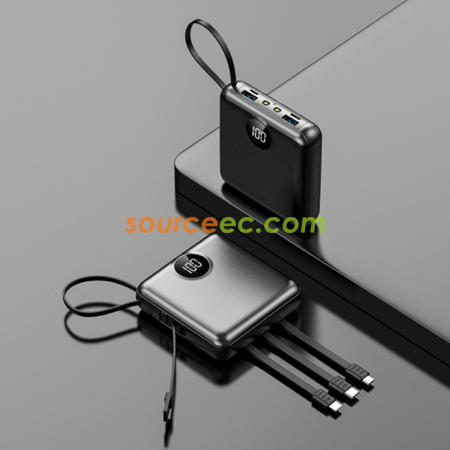 客製化帶線行動電源禮品