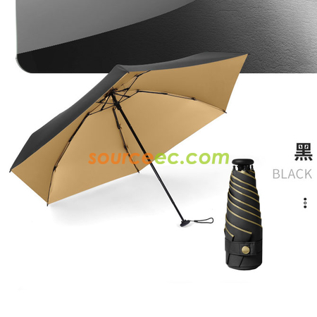 客製化五摺6骨過膠迷你口袋傘禮品