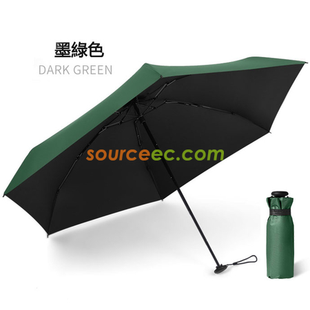 客製化五摺6骨過膠迷你口袋傘禮品