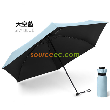 客製化五摺6骨過膠迷你口袋傘禮品