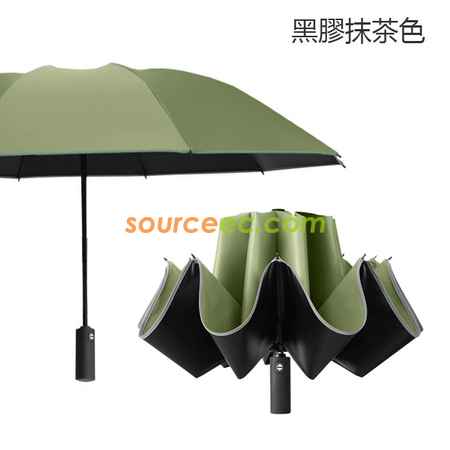 客製化反光條過膠三摺自動雨傘禮品