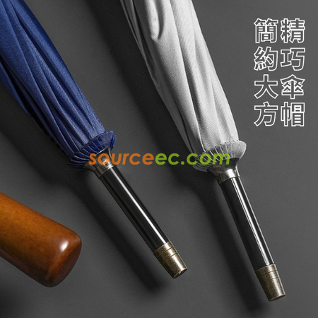 客製化復古實木長柄高爾夫傘禮品