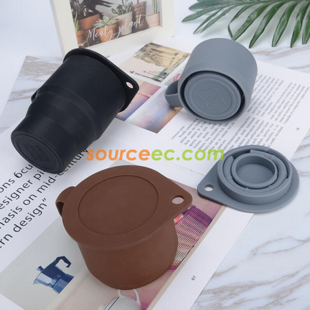 客製化300ML防摔折疊矽膠杯禮品