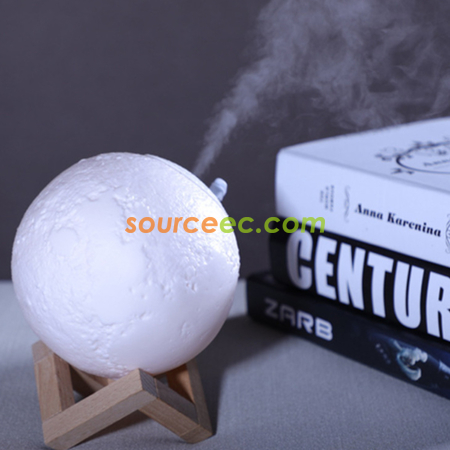 客製化3D月球夜燈加濕器禮品