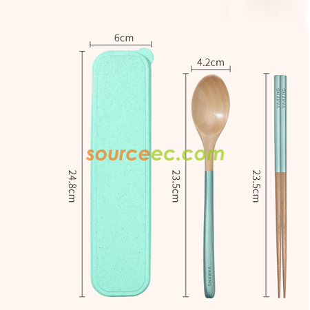 客製化木質可擕式餐具禮品