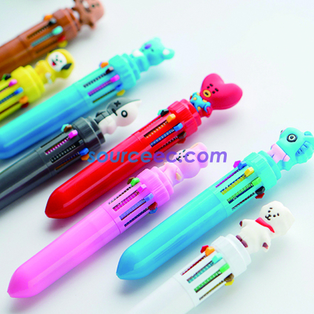 客製化卡通彩色多功能筆禮品