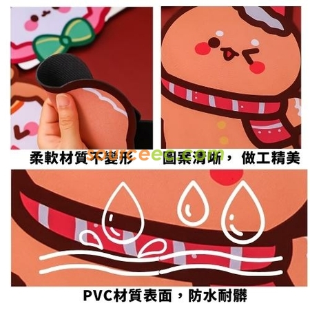 客製化卡通聖誕滑鼠墊禮品