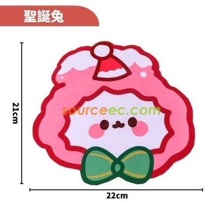 客製化卡通聖誕滑鼠墊禮品