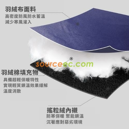 客製化日系簡約口袋羽絨棉圍巾禮品