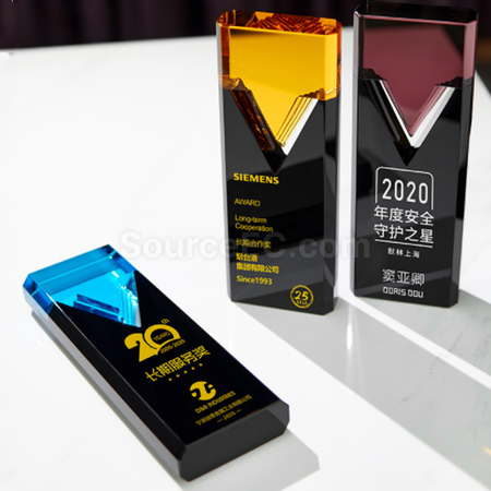 客製化創意琉璃水晶獎座禮品
