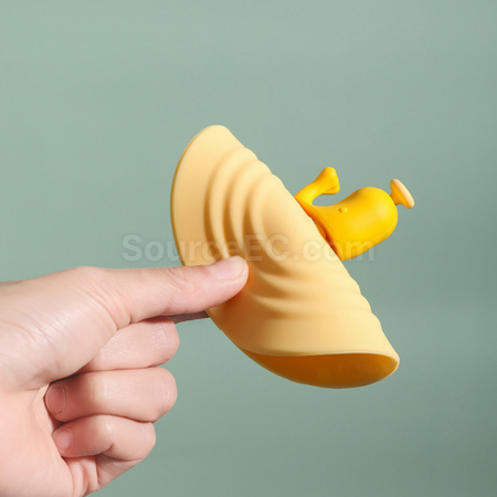 客製化可愛鯨魚矽膠杯蓋禮品