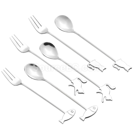 客製化咖啡勺叉套裝禮品