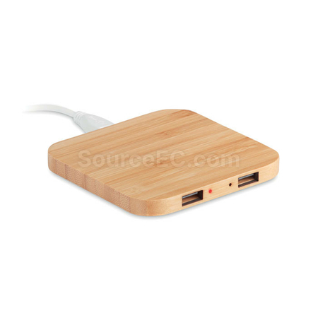 客製化商品 環保竹木無線充電器