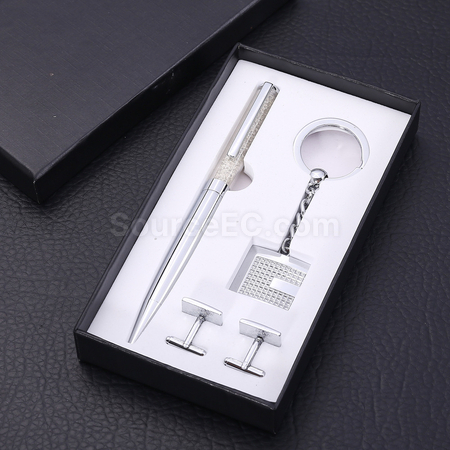 客製化袖扣 簽字筆商務套裝禮品