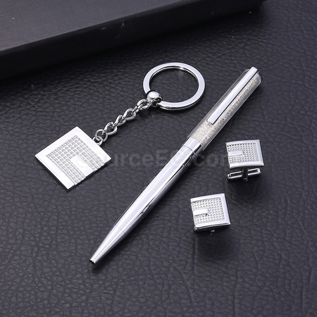 客製化袖扣 簽字筆商務套裝禮品