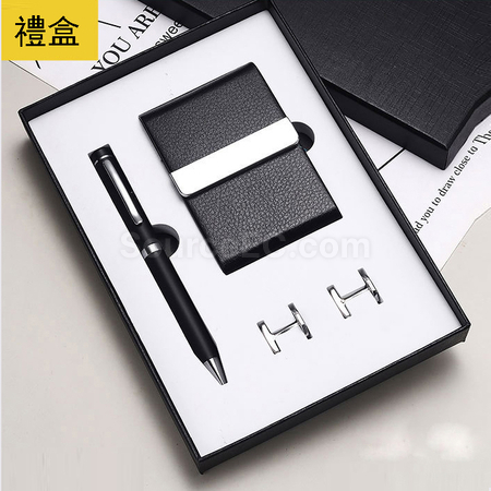 客製化袖扣 簽字筆  名片盒  商務套裝禮品