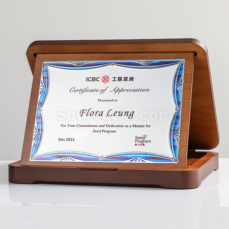 客製化可折疊木質獎牌禮品