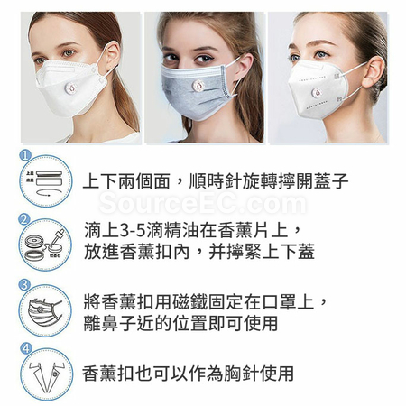 客製化香薰口罩扣禮品