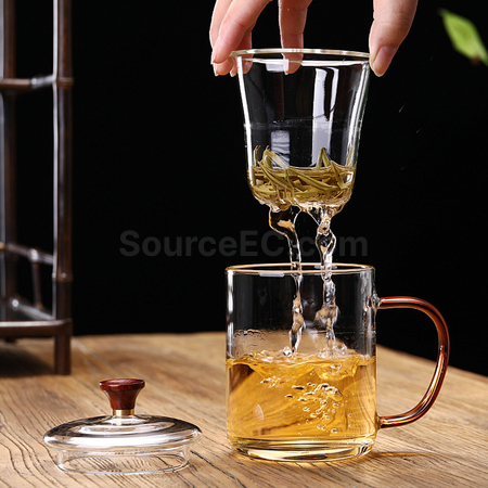 客製化耐熱玻璃泡茶杯禮品
