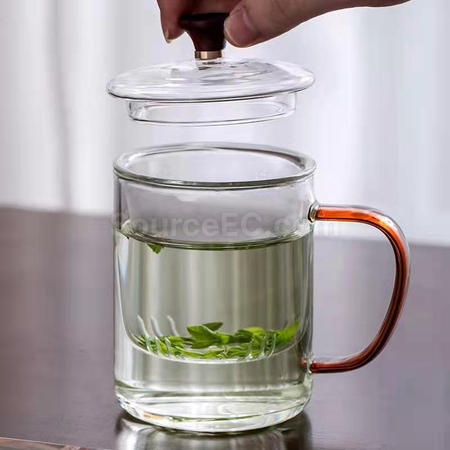 客製化耐熱玻璃泡茶杯禮品