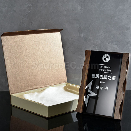 客製化木製水晶獎牌禮品