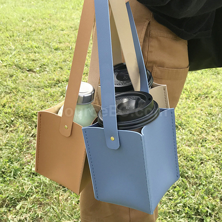 客製化手提皮革杯套禮品