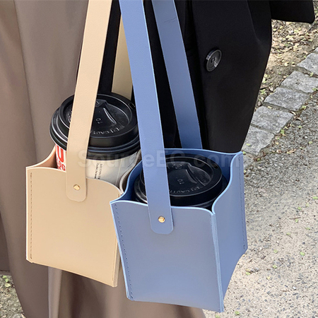 客製化手提皮革杯套禮品