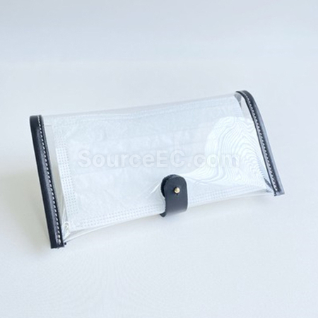 客製化日式透明PVC客製化口罩收納袋禮品