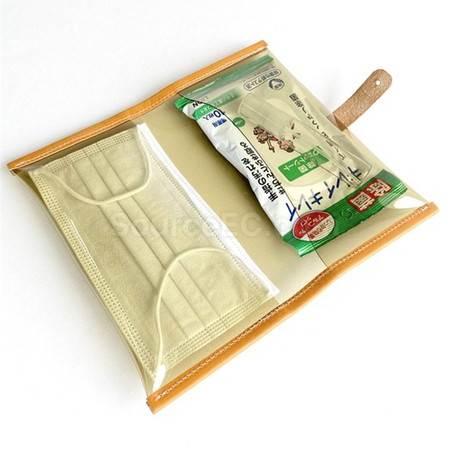 客製化日式透明PVC客製化口罩收納袋禮品