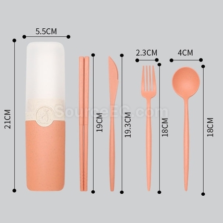 客製化麥稈餐具套裝禮品