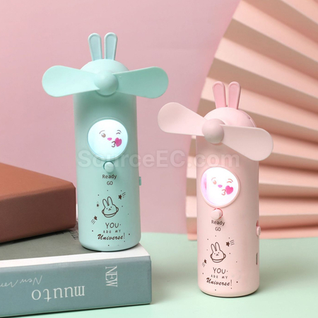 客製化變臉兔子風扇禮品