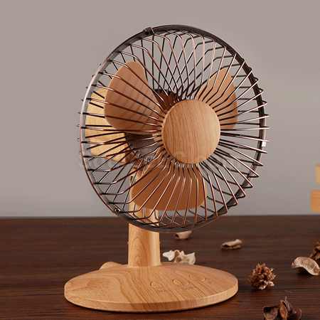 客製化木紋迷你風扇禮品