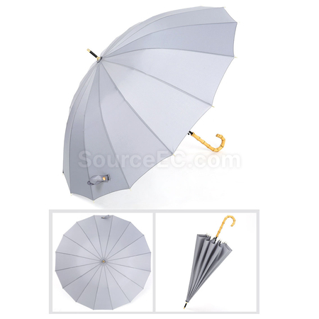 客製化竹節16骨高爾夫雨傘禮品